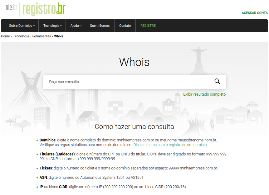 WHOIS - Registro.br
